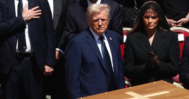 Lip reader reveals what Trump whispered to Melania at Pope’s funeral