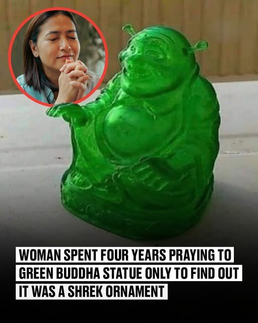 Buddhist woman in the Philippines prays for four years, unknowingly worshiping Shrek statue