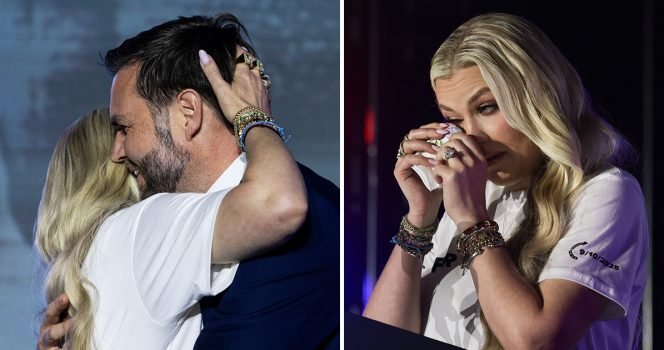 Erika Kirk reveals what JD Vance whispered in her ear during ‘inappropriate’ hug