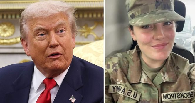 Trump’s questionable answer when asked if he’ll attend funeral of Sarah Beckstrom