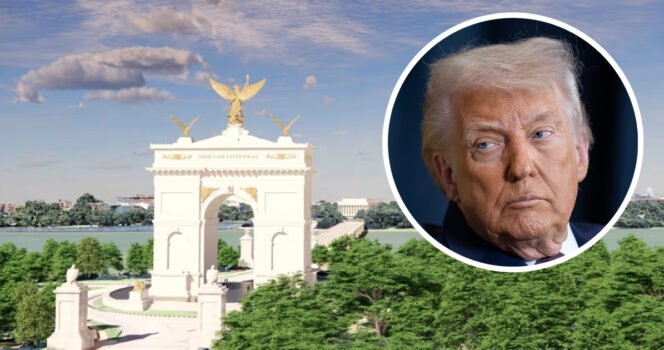 Trump administration release plans for 250 foot tall ‘Arc De Trump’ in Washington DC